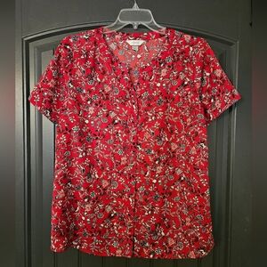 CJ BANKS Floral Shirt